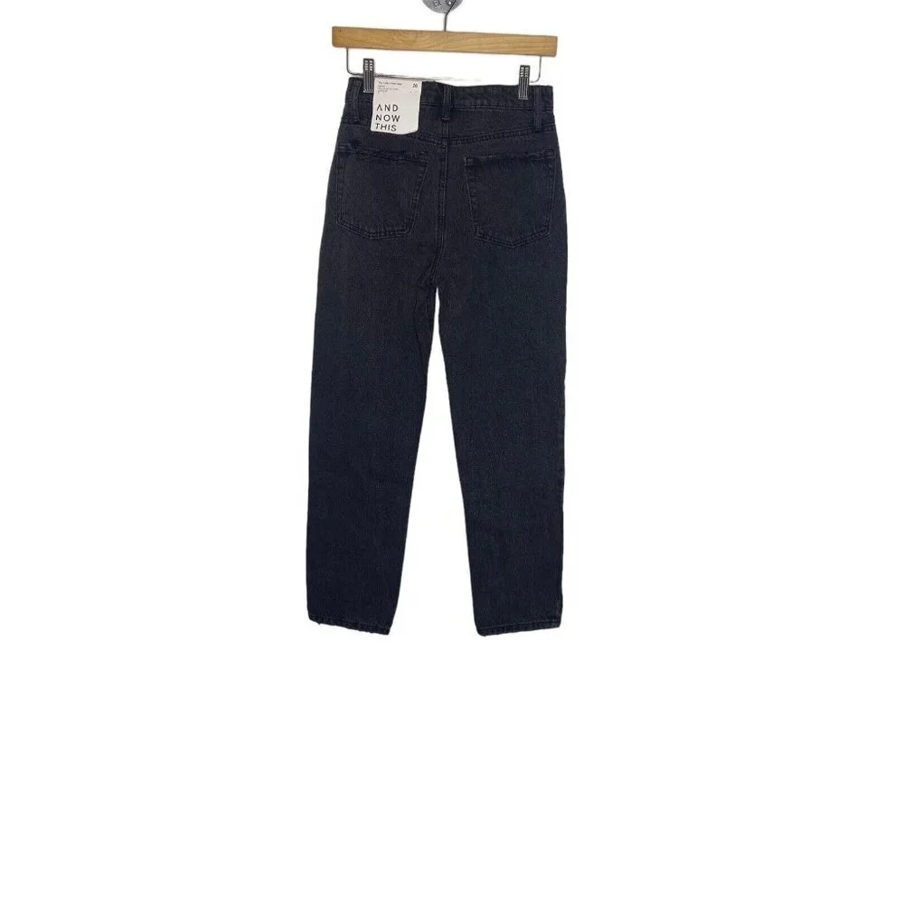 And Now This Womens The Criss Cross Jean High Rise Straight Leg‎ Size 26